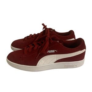 Puma Red Suede Sneakers Big Kids 7